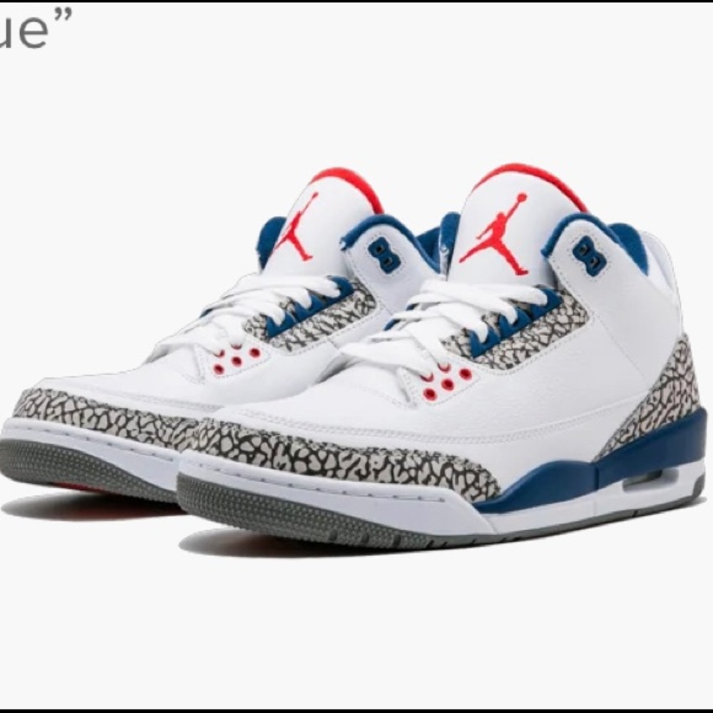 NIKE AIR JORDAN 3 RETRO OG 'TRUE BLUE' 🔥 RARE🔥